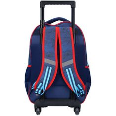 Vadobag Dětský cestovní kufr na kolečkách s přední kapsou Spiderman