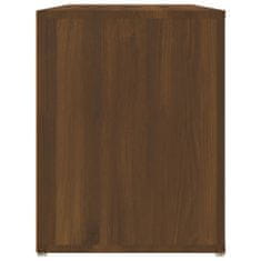 Vidaxl Botník hnědý dub 100 x 35 x 45 cm kompozitní dřevo