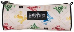 CurePink Pytlík gym bag a penál na tužky Harry Potter: Znaky Bradavických kolejí (28 x 39 cm|22 x 11 x 8 cm)