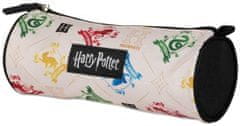 CurePink Pytlík gym bag a penál na tužky Harry Potter: Znaky Bradavických kolejí (28 x 39 cm|22 x 11 x 8 cm)