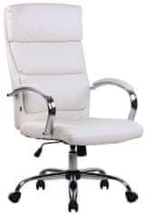 Sortland Kancelářská židle Bradford - umělá kůže | bílá
