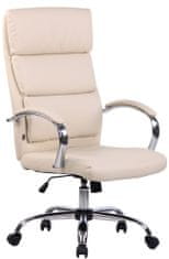 Sortland Kancelářská židle Bradford - umělá kůže | krémová