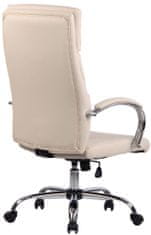 Sortland Kancelářská židle Bradford - umělá kůže | krémová