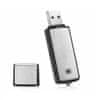 USB Diktafon (hlasový záznamník) 8 GB paměť, nahrávání hlasu a zvuku - Černá
