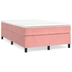 shumee Box spring postel s matrací růžová 120x190 cm samet