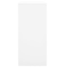 Vidaxl Kancelářská skříň s posuvnými dveřmi bílá 90 x 40 x 90 cm ocel