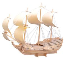Woodcraft Woodcraft Dřevěné 3D puzzle loď plachetnice orel