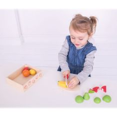 Bigjigs Toys Dřevěné hračky - Ovoce krájené