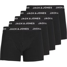 Jack&Jones 5 PACK - pánské boxerky JACHUEY 12242049 Black (Velikost S)