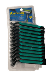 INTEREST Jednorázové žiletky pro muže - Paecision Plus (12 ks) Barva zelená. 