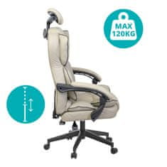 Timeless Tools Ředitelská otočná židle LUX, ve více barvách-šedá