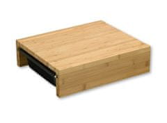 Kesper Krájecí deska se 2 nerezovými miskami,bambus:35x29x9,5cm,misky:26,5x16,2x6,5cm