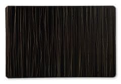 Kesper Prostírání černé se zlatými pruhy, 43 x 29 x 0,18 cm