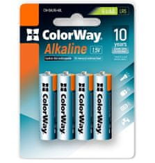 ColorWay alkalická baterie AA/ 1.5V/ 4ks v balení/ Blister
