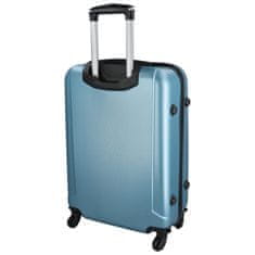 RGL Plastový cestovní kufr Peek, metalická modrá M
