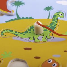 Bigjigs Toys Dřevěné chytání dinosaurů