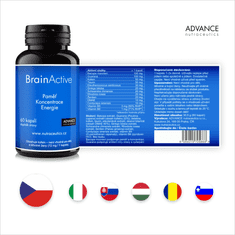 Advance nutraceutics ADVANCE BrainActive 60 cps. - paměť, soustředění, energie