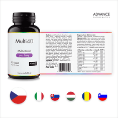 Advance nutraceutics ADVANCE Multi40 pro ženy 90 cps. – unikátní multivitamín