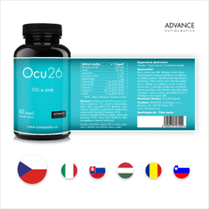 Advance nutraceutics ADVANCE Ocu26 60 kapslí - 26mg luteinu v 1 kapsli
