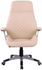 Sortland Kancelářská židle Layton - umělá kůže | krémová