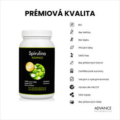 Advance nutraceutics ADVANCE Spirulina 1000 tablet - prémiová BIO kvalita