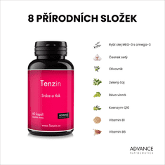 Advance nutraceutics ADVANCE Tenzin 60 cps. – pro zdravé srdce a tlak