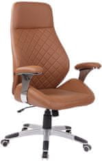 Sortland Kancelářská židle Layton - umělá kůže | světle hnědá