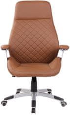 Sortland Kancelářská židle Layton - umělá kůže | světle hnědá