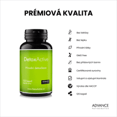 ADVANCE DetoxActive 120 kapslí - 8 přírodních látek pro detoxikaci