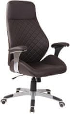 Sortland Kancelářská židle Layton - umělá kůže | hnědá