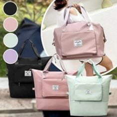 VIVVA® Cestovní taška, Skládací cestovní taška, Dámská cestovní taška, 42 x 38 x 22 cm | BAGPLUS Fialová