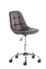 Sortland Kancelářská židle Emil - umělá kůže | hnědá