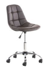 Sortland Kancelářská židle Emil - umělá kůže | hnědá