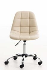 Sortland Kancelářská židle Emil - umělá kůže | krémová
