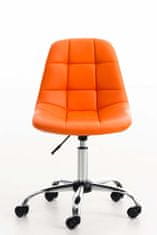 Sortland Kancelářská židle Emil - umělá kůže | oranžová
