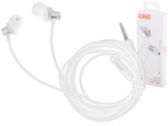 InnoVibe Bílá drátová sluchátka do uší s mikrofonem typ c EP42