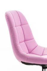 Sortland Kancelářská židle Emil - umělá kůže | růžová