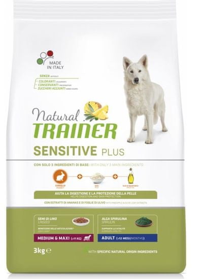 TRAINER Natural Sensitive Plus Adult M/M kůň 3kg
