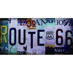 Retro Cedule Cedule značka Route 66