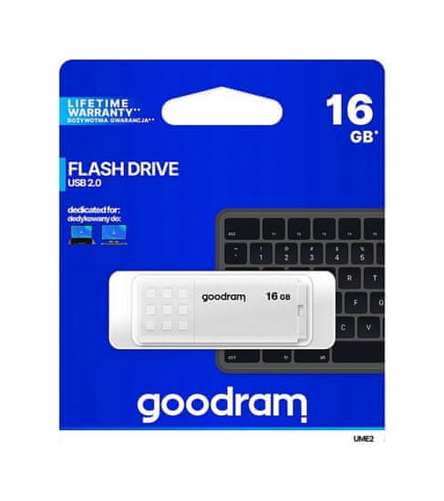 GoodRam Flash disk UME2 16GB bílý 91216