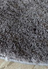 4sleep Kusový koberec KAMEL - tm. šedý Šedá KAMEL SHAGGY 35/35/150 O 160 1cm až 1,9cm Jednobarevný