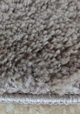 4sleep Kusový koberec KAMEL - cappucino Béžová KAMEL SHAGGY 30/30/60 O60 1cm až 1,9cm Jednobarevný