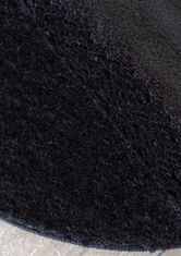 4sleep Kusový koberec KAMEL - černý Černá KAMEL SHAGGY 30/30/60 O60 1cm až 1,9cm Jednobarevný