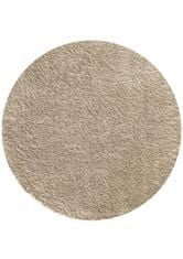 4sleep Kusový koberec KAMEL - béžový Béžová KAMEL SHAGGY 35/35/150 O 160 1cm až 1,9cm Jednobarevný