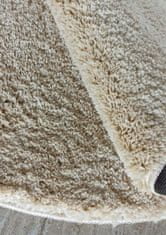 4sleep Kusový koberec KAMEL - béžový Béžová KAMEL SHAGGY 30/30/60 O60 1cm až 1,9cm Jednobarevný