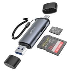 Tech-protect Ultraboost čtečka karet SD / Micro SD, šedá