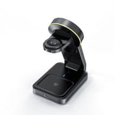 Tech-protect A28 MagSafe bezdrátová nabíječka na mobil / Apple Watch / Airpods, černá