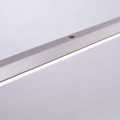 PAUL NEUHAUS PAUL NEUHAUS PURE-LITE LED závěsné svítidlo v barvě kartáčované oceli s nastavitelnou barvou světla a bezdotykovým stmívačem 2700-5000K