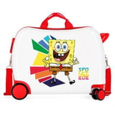 Joummabags Dětský cestovní kufr na kolečkách / odrážedlo SPONGEBOB Hello, 34L, 4359821