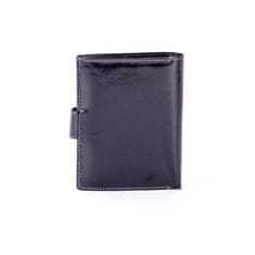 Rovicky Černá kožená peněženka se zapínáním CE-PR-N4L-RVT.15_281601 Univerzální
